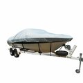 Broma Poly-Flex Polyester Flex-Fit No.2 Boat Cover for V-Hull Fishing Inboard or Outboard Runabouts, Grey BR2217504